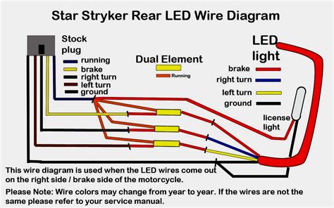 4 wire tail light diagram 